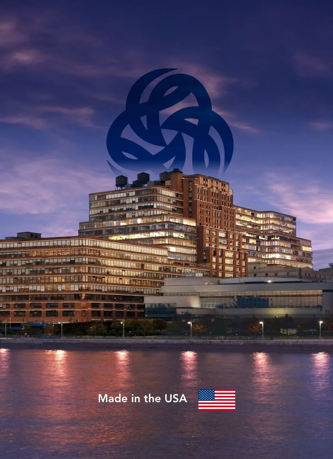 Persistent Systems logo above well lit building