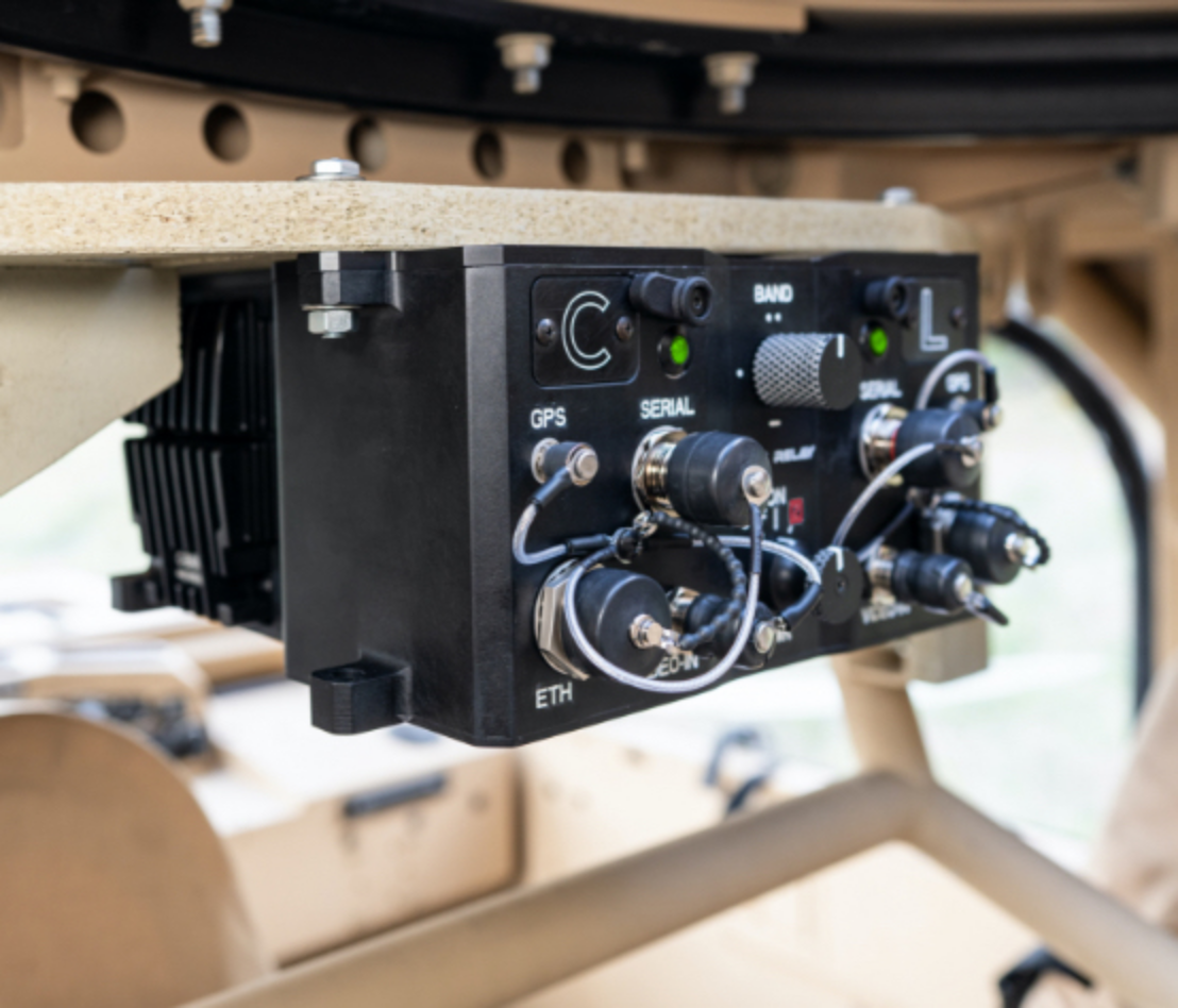 Textron Ripsaw with two HD video encoders