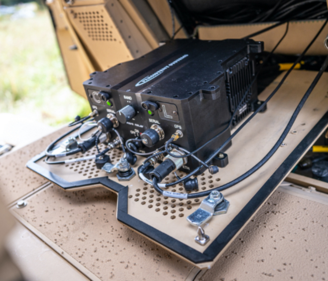 Textron Ripsaw with two HD video encoders