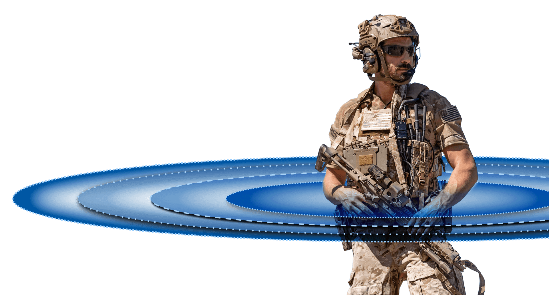 Soldier with equipment