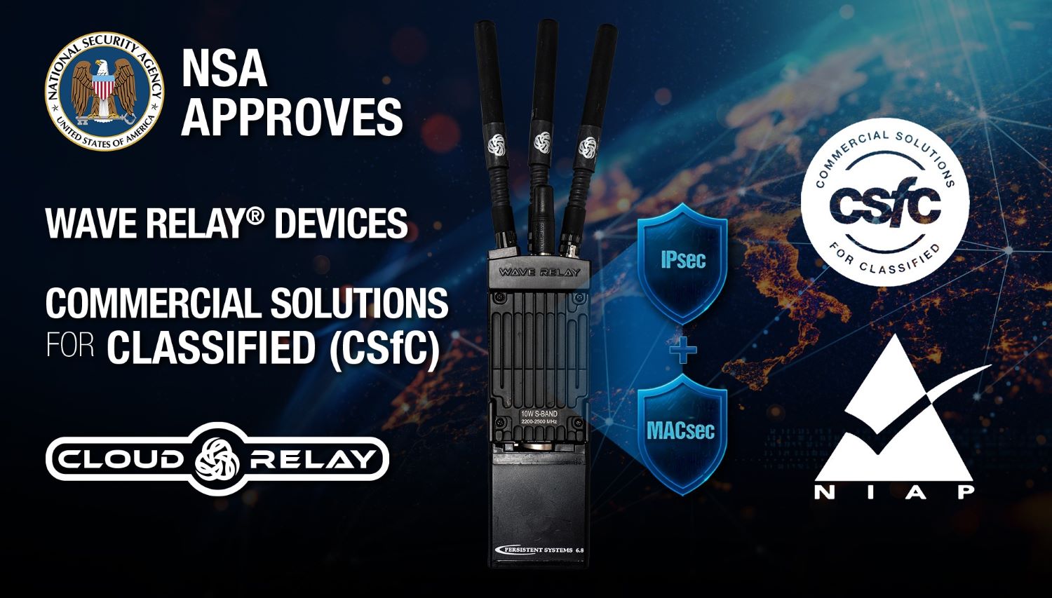 NSA Validates Wave Relay devices to Protect Classified Information