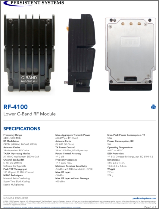 Lower C-Band RF Module