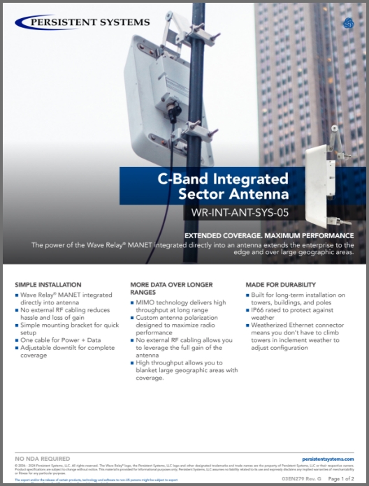 C-Band Integrated Sector Antenna
