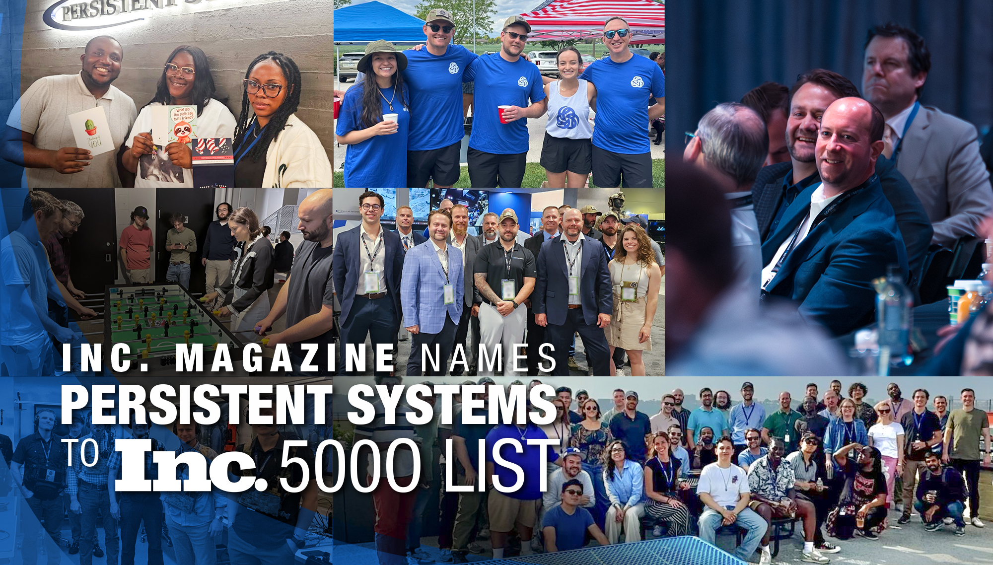 Inc. Magazine names Persistent Systems to Inc. 5000 list of America’s fastest-growing private companies